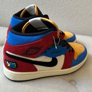 Jordan 1 Mid SE Fearless Blue the Great - Men’s Size 9.5